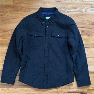 Goodfellow & Co Men's Black Shirt Jacket Quilted Shacket Sz Medium Fall Winter